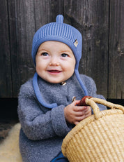 Children's hat PINNI light blue