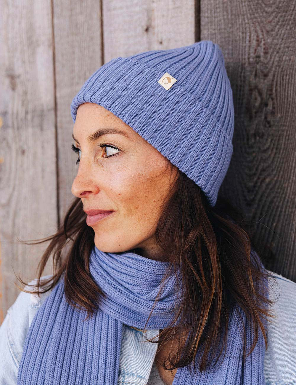 Beanie hellblau für Erwachsene