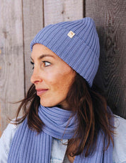 Beanie hellblau für Erwachsene