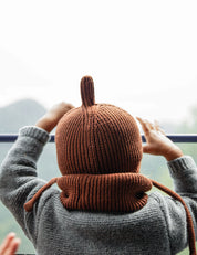 Sciarpa tubolare per bambini LOOPI marrone