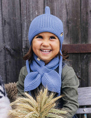 Children's hat PINNI light blue