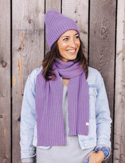 Beanie lila für Erwachsene