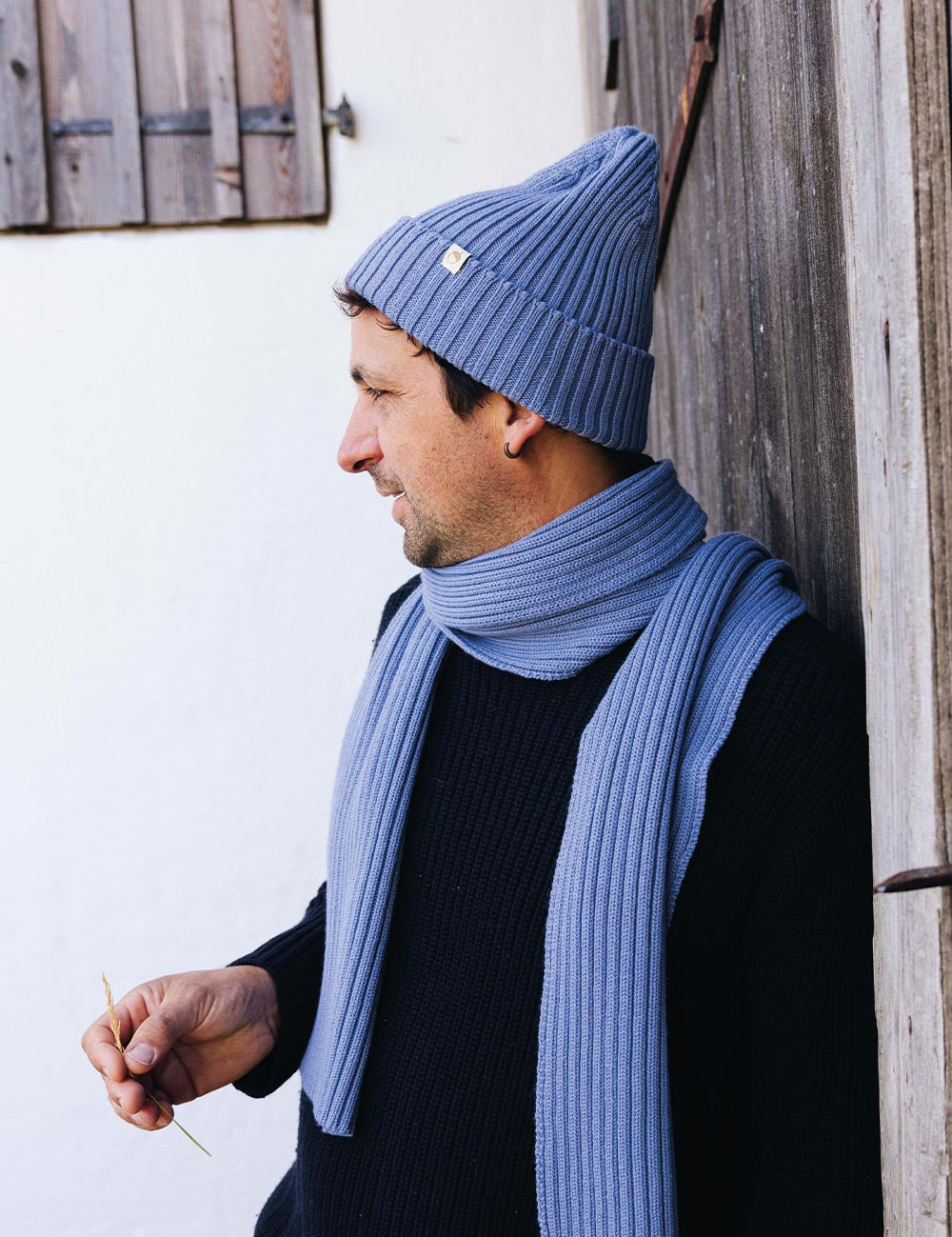 Beanie hellblau für Erwachsene