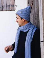 Beanie hellblau für Erwachsene