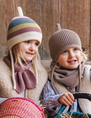 Sciarpa con fiocco per bambini rosa
