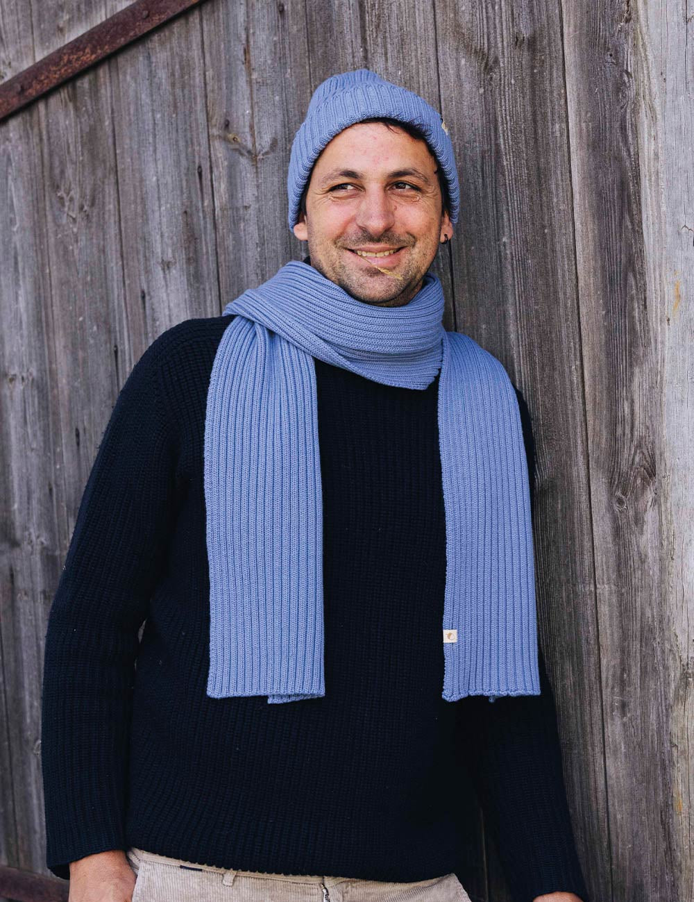 Beanie hellblau für Erwachsene