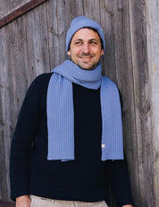 Beanie hellblau für Erwachsene