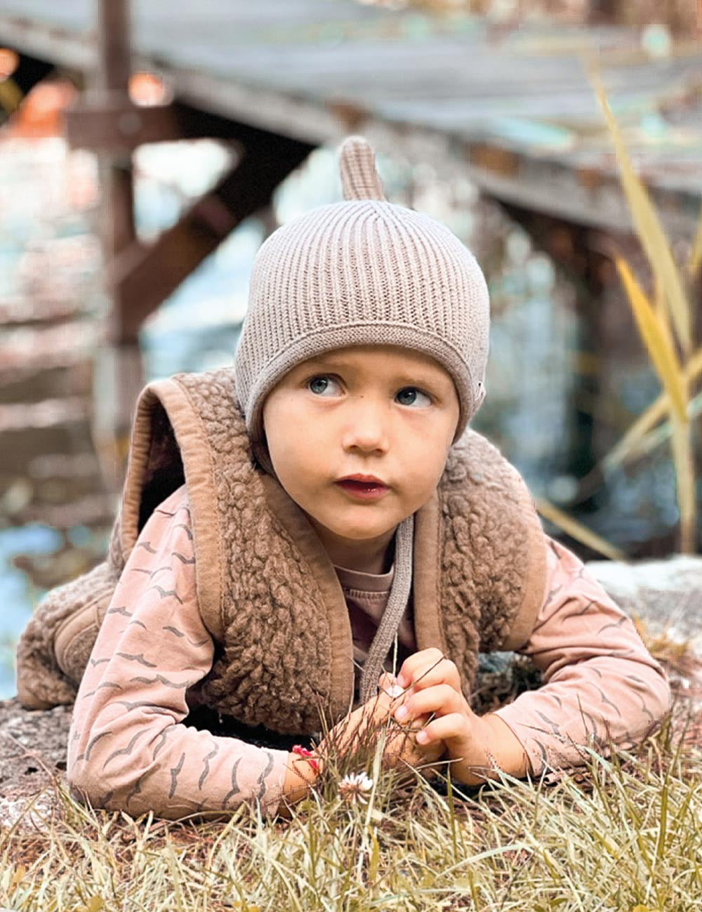 Children's hat PINNI beige