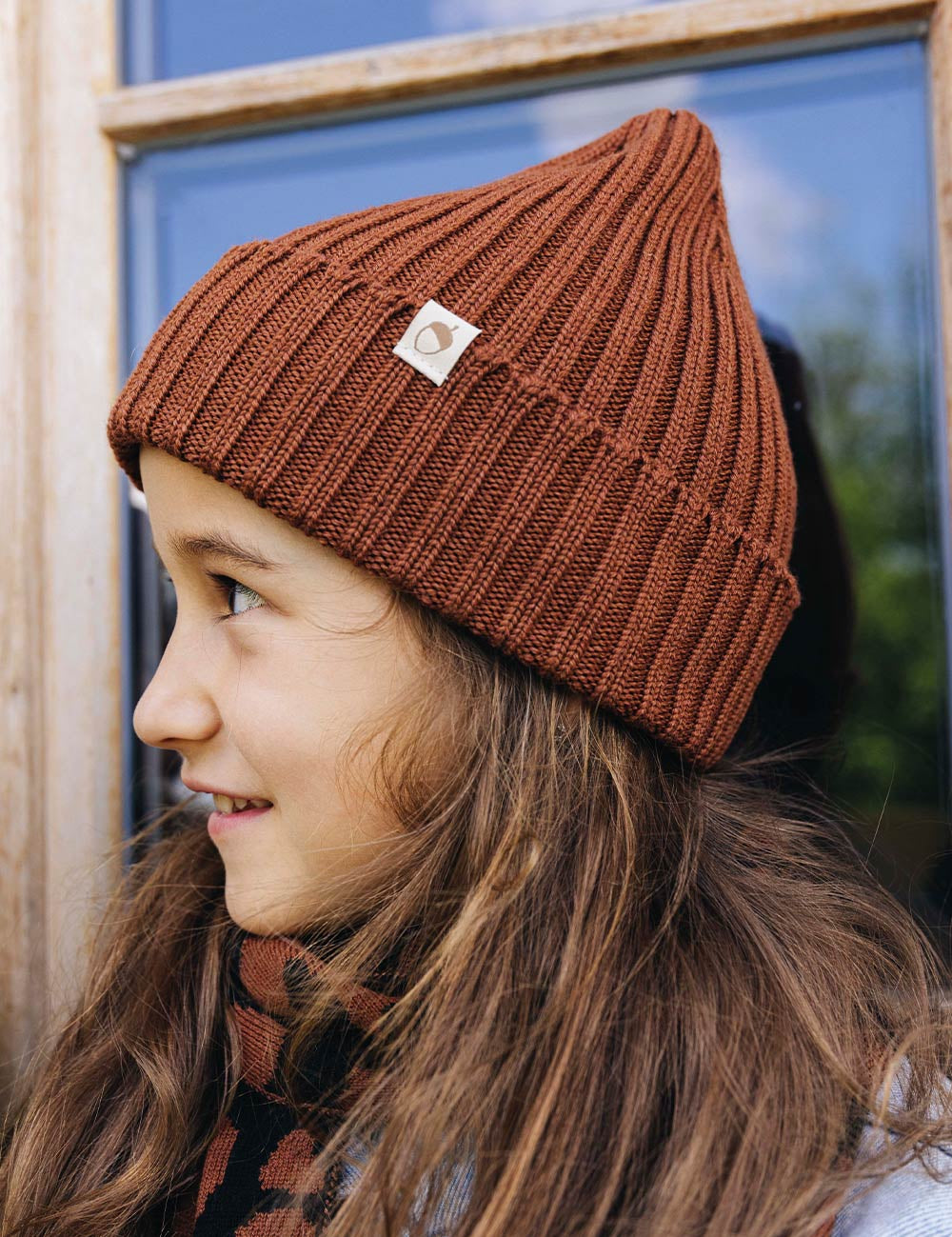 Gorro para niños marrón