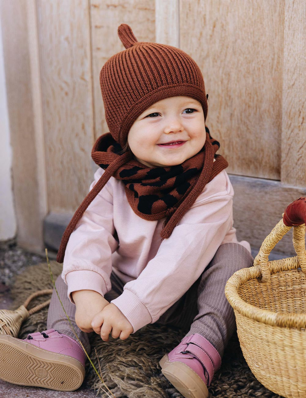 Cappellino per bambini PINNI marrone