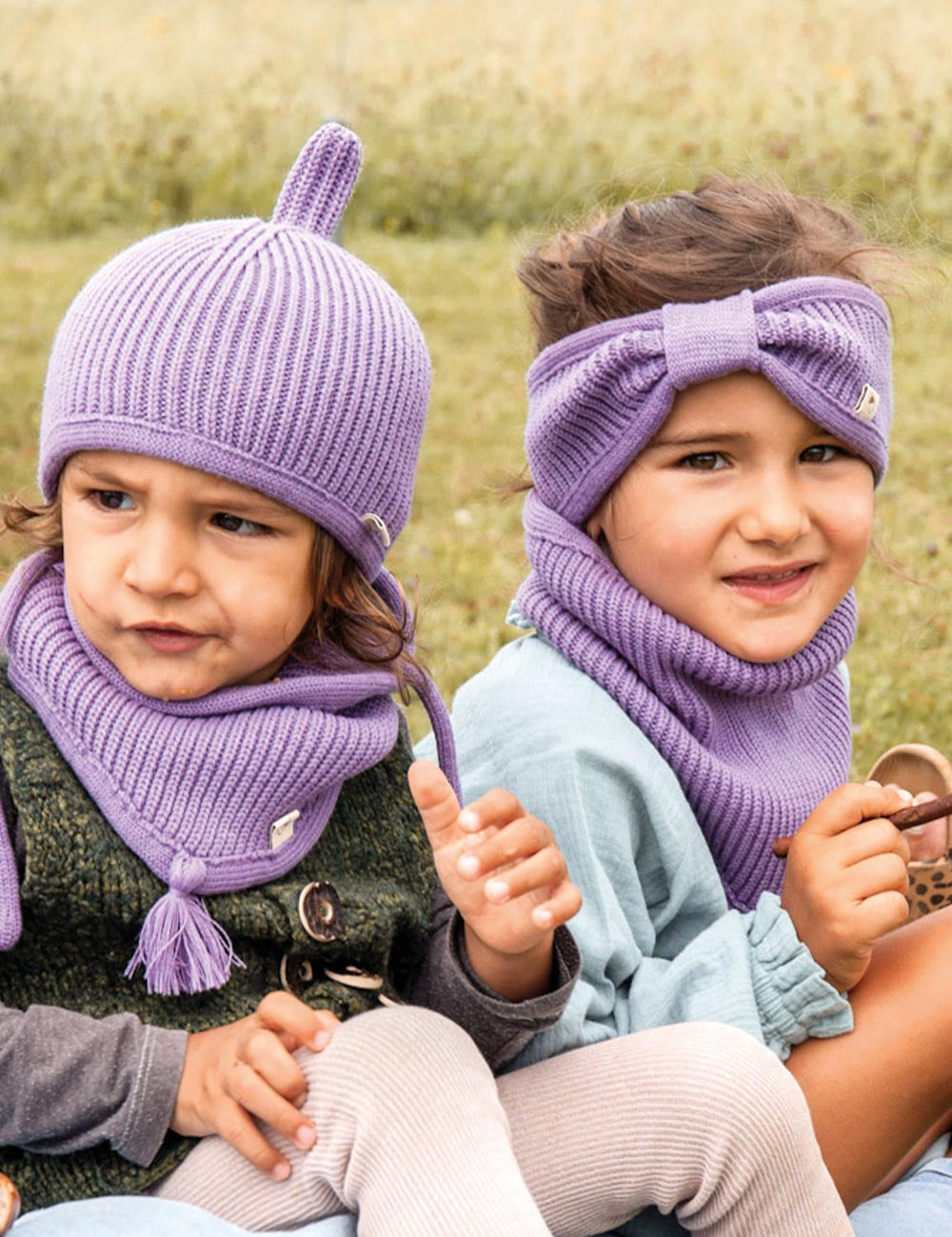 Banda para la cabeza infantil ELLA lila