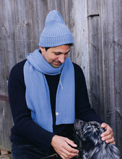 Beanie hellblau für Erwachsene