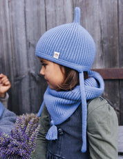 Children's hat PINNI light blue