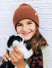 Gorro para niños marrón
