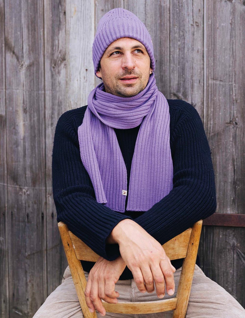 Beanie lila für Erwachsene