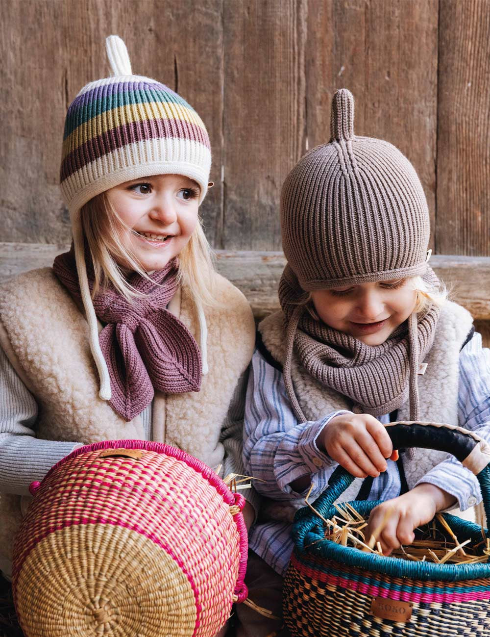 Schlauchschal für Kinder LOOPI beige