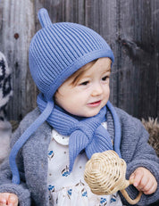Children's hat PINNI light blue