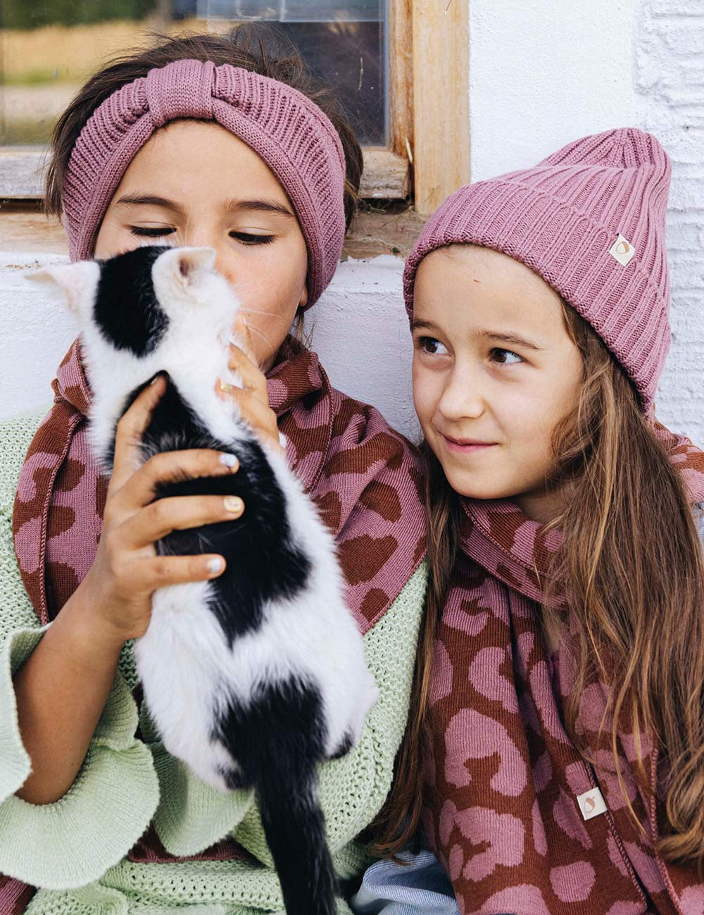 Gorro para niños rosa