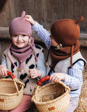 Sciarpa tubolare per bambini LOOPI marrone