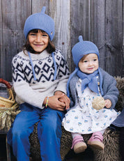 Children's hat PINNI light blue
