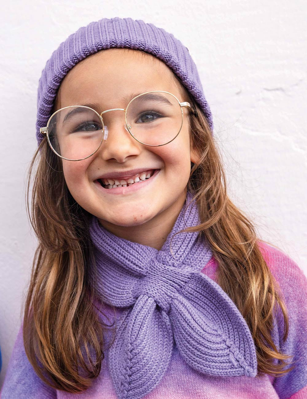 Kinder Beanie lila
