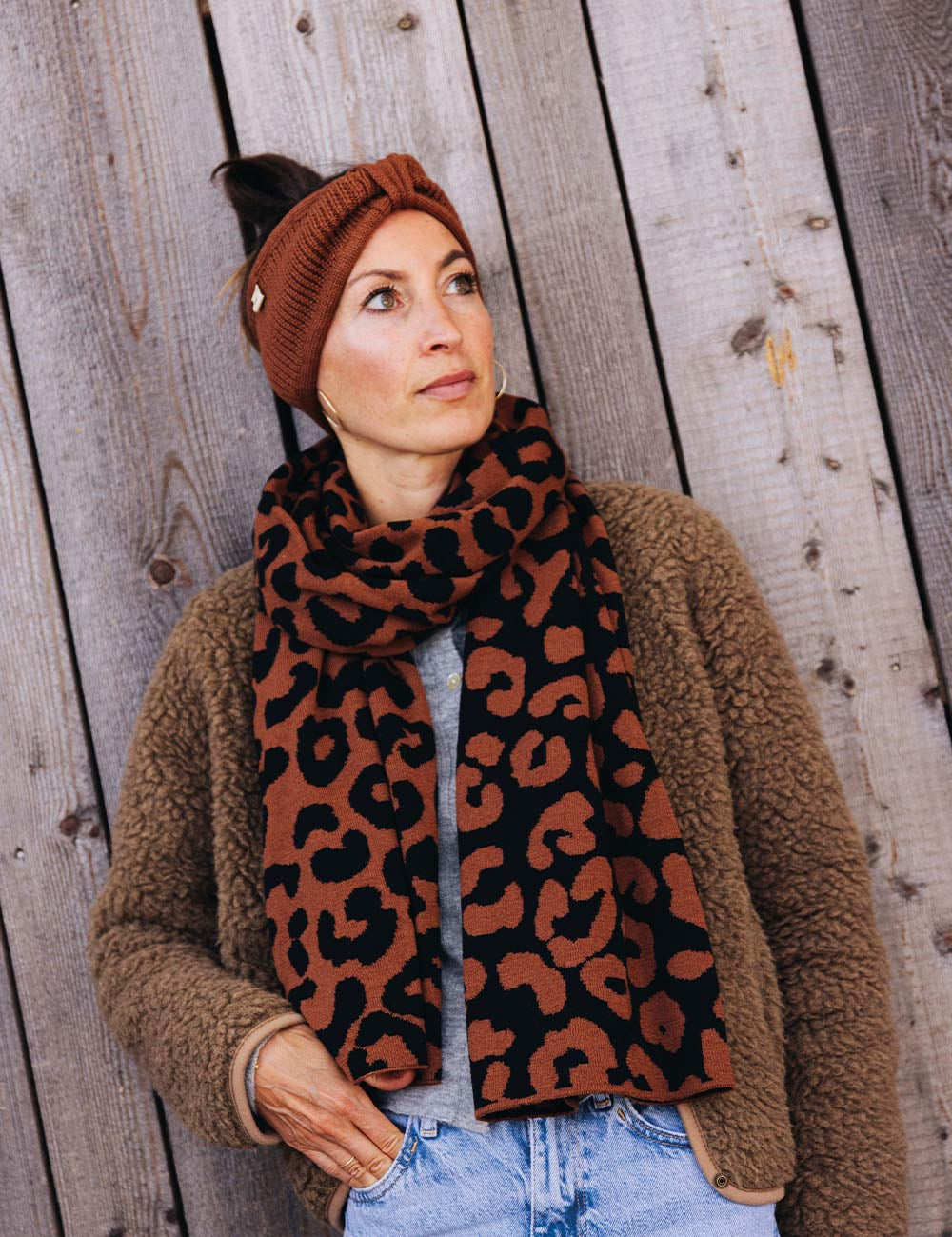 Stirnband ELLA braun