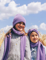 Kinder Beanie lila