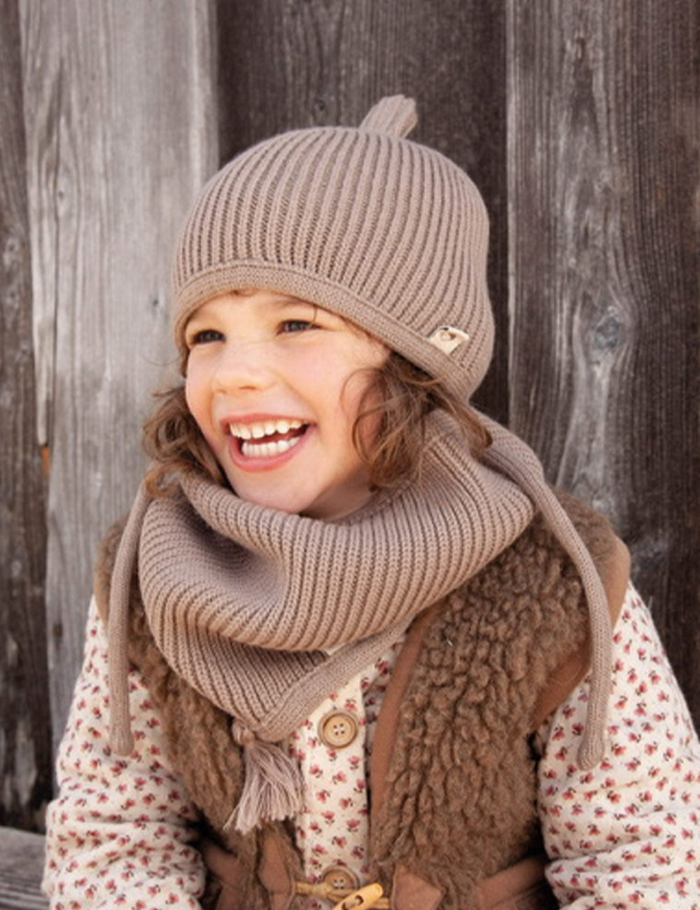Schlauchschal für Kinder LOOPI beige