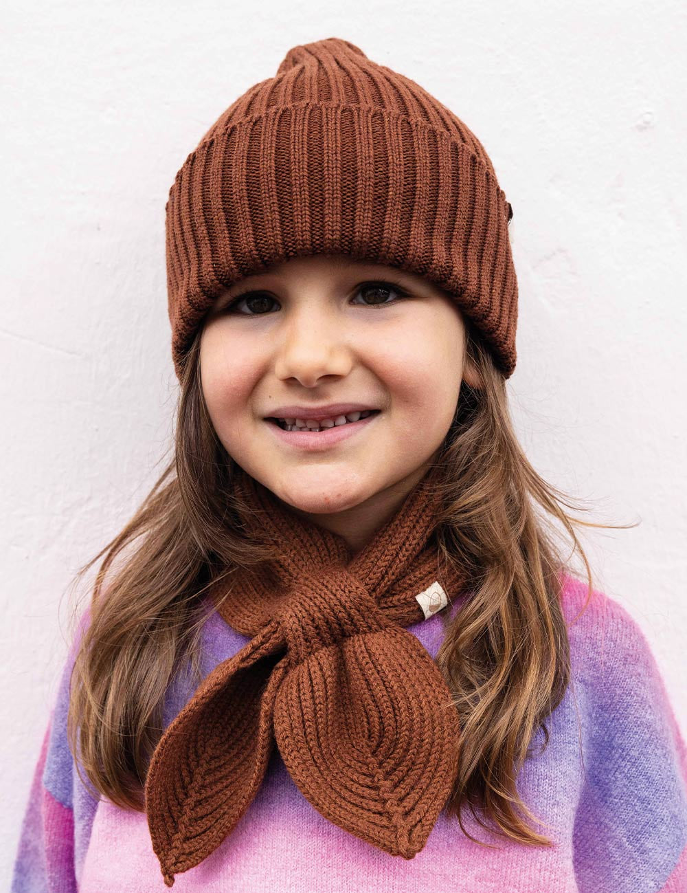 Gorro para niños marrón