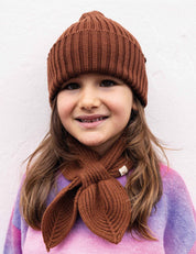 Gorro para niños marrón