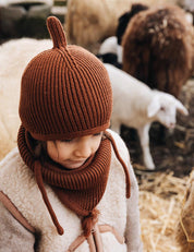 Sciarpa tubolare per bambini LOOPI marrone