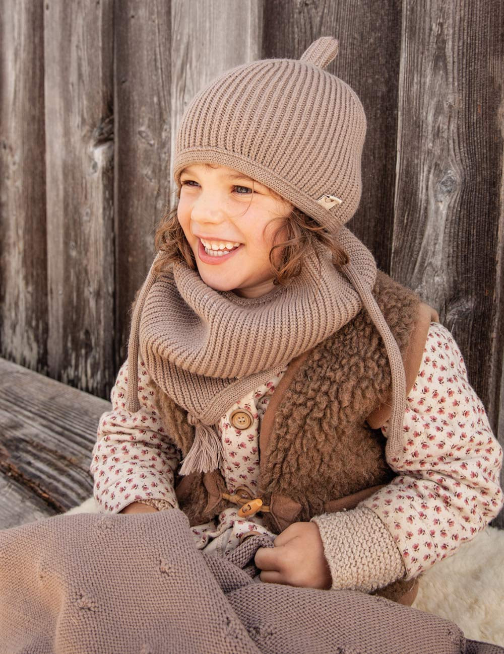 Schlauchschal für Kinder LOOPI beige