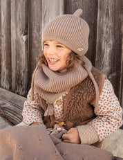 Schlauchschal für Kinder LOOPI beige