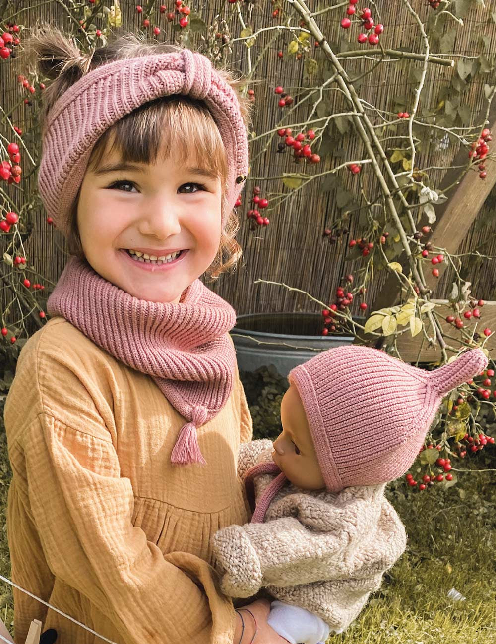 Schlauchschal für Kinder LOOPI rosa
