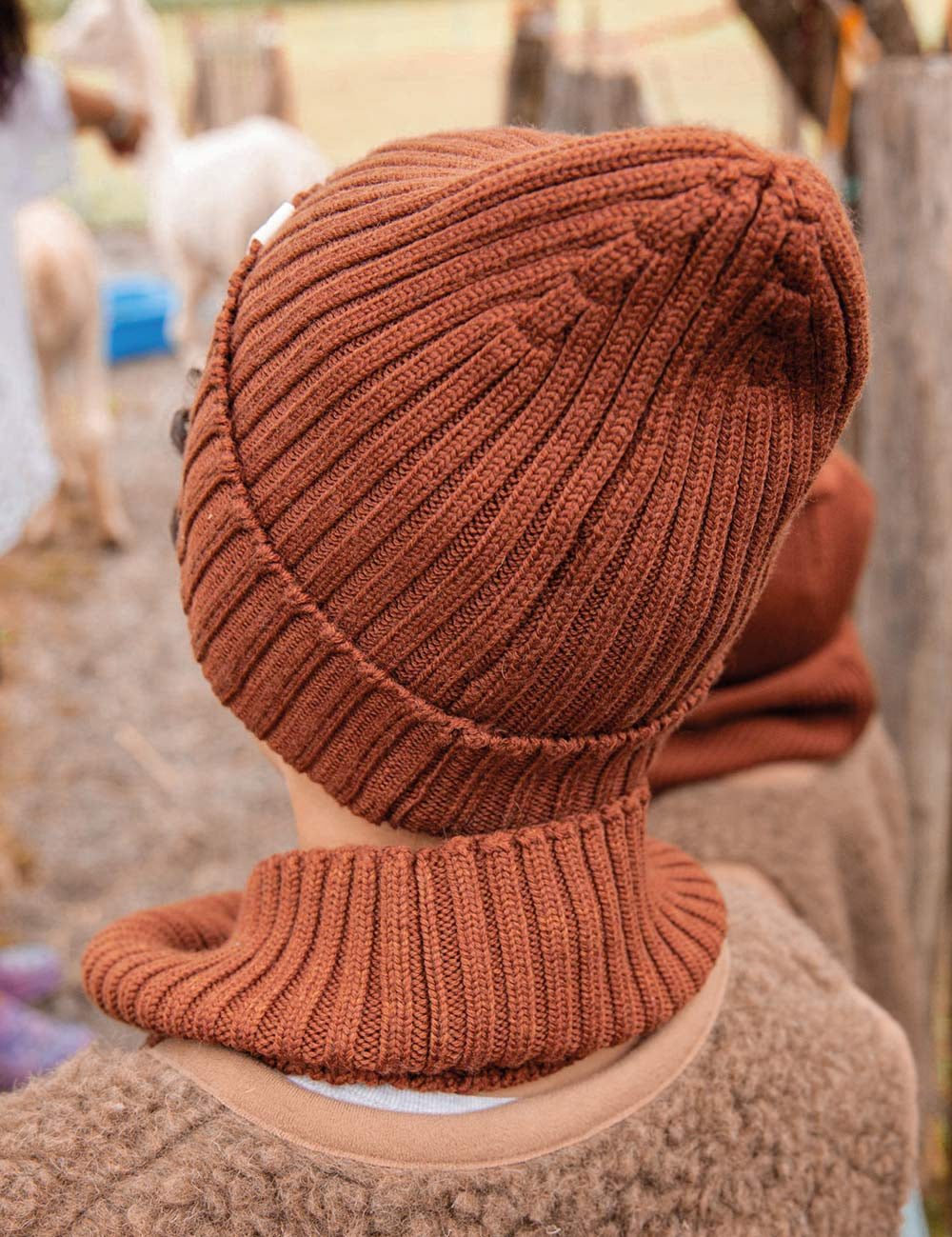 Gorro para niños marrón