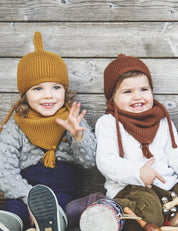 Sciarpa tubolare per bambini LOOPI marrone