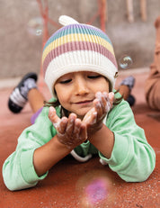 Kindermütze PINNI Regenbogen