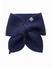 Baby strik sjaal donkerblauw