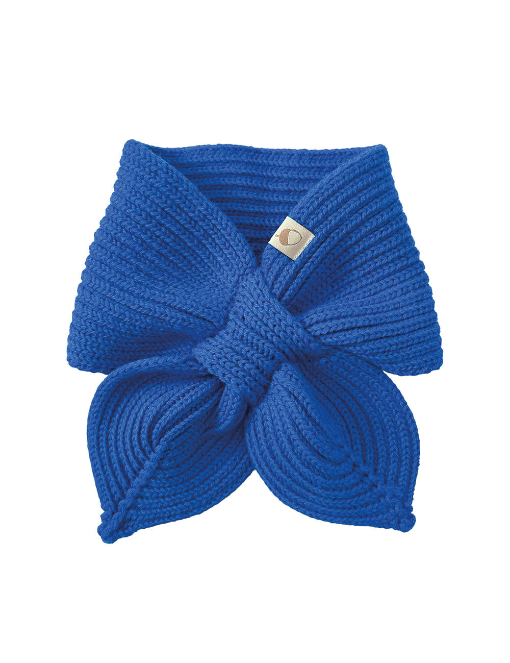Sciarpa con fiocco per bambini blu reale