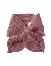 Sciarpa con fiocco per bambini rosa