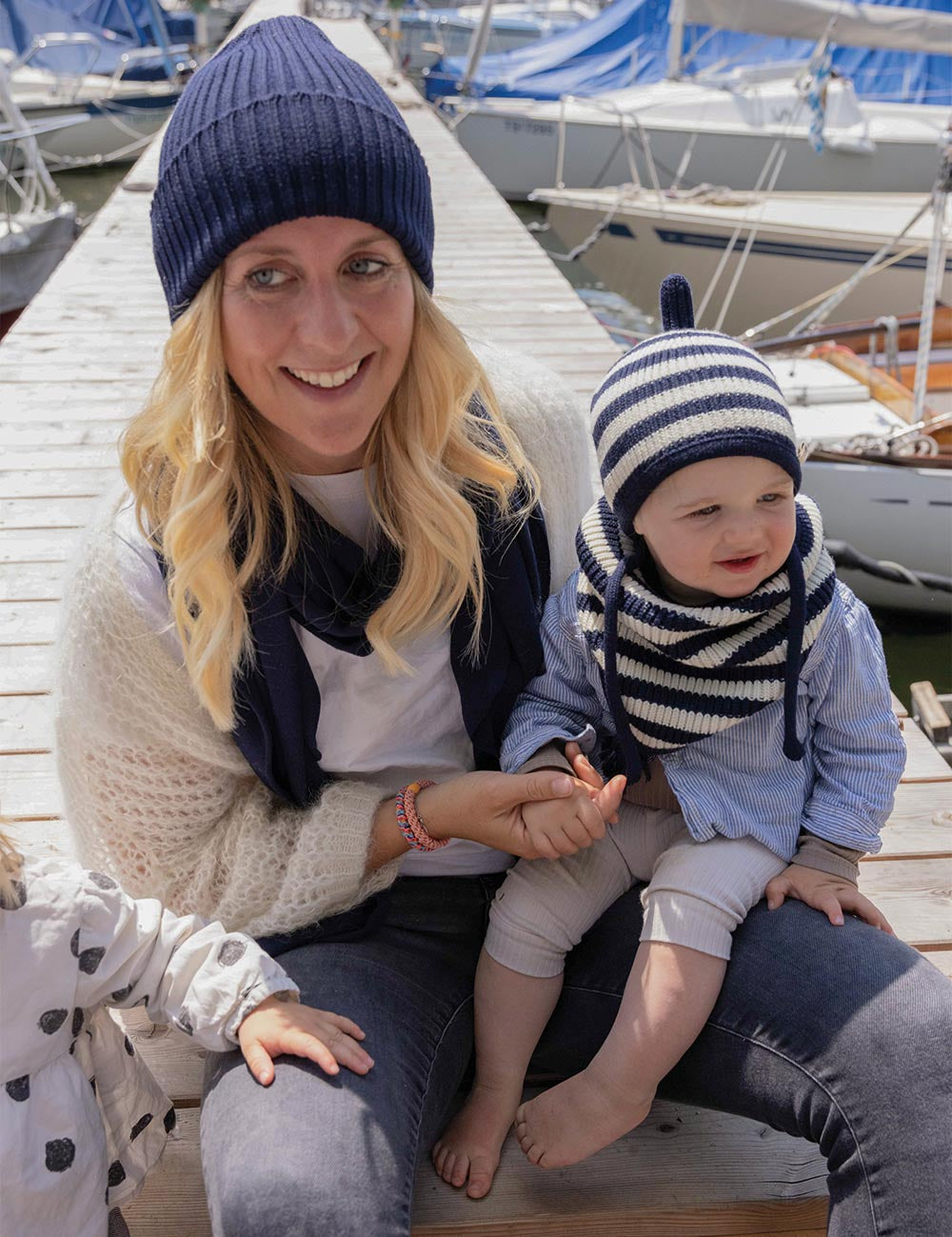 XXL tørklæde SOPHIA mørkeblå