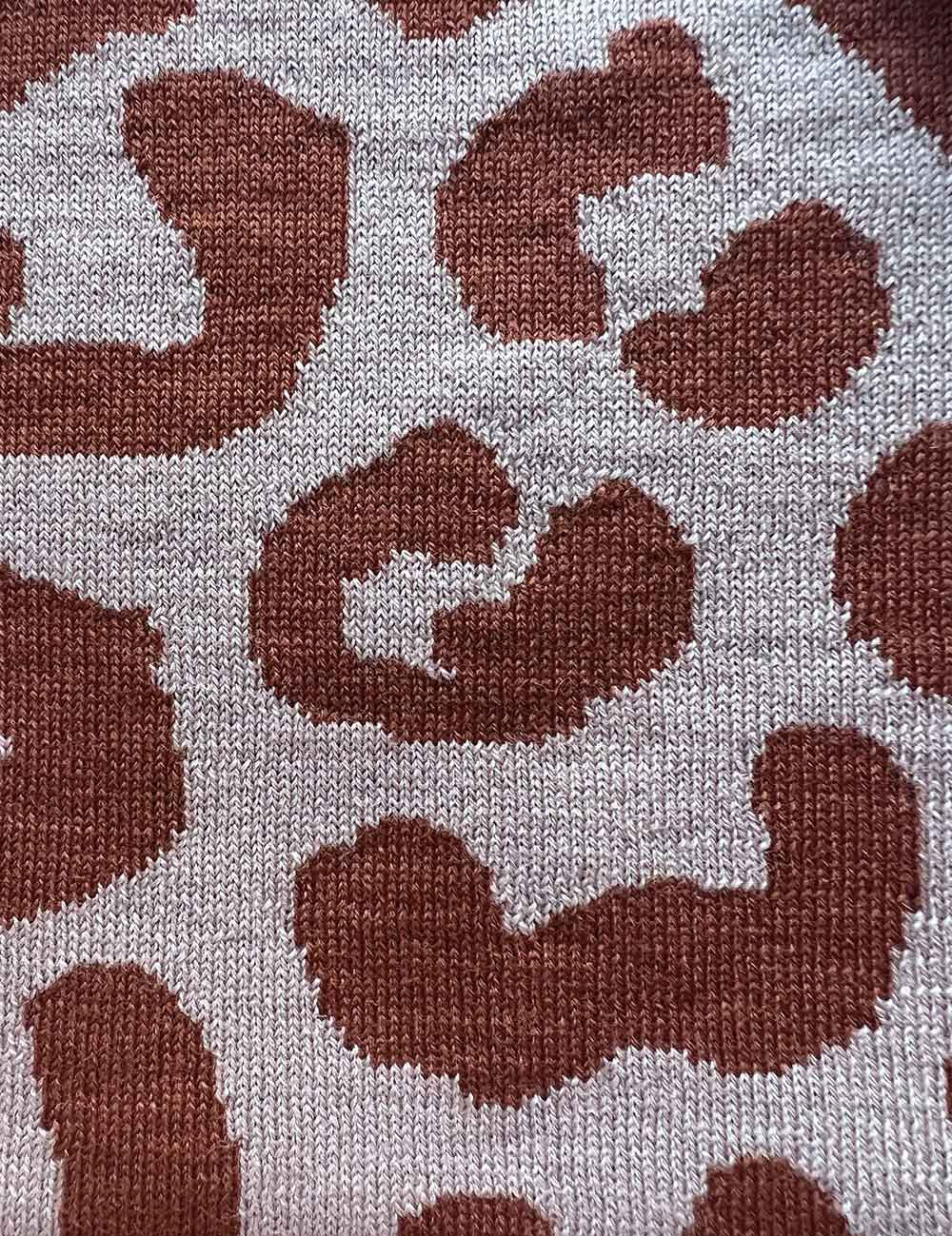 Baby blanket LEO brown / beige