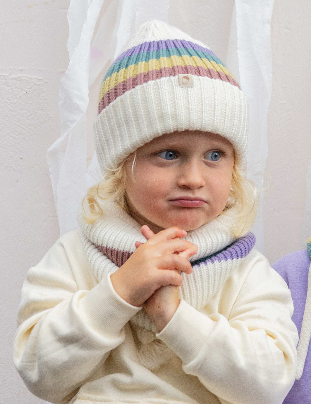Kinder Beanie Regenbogen