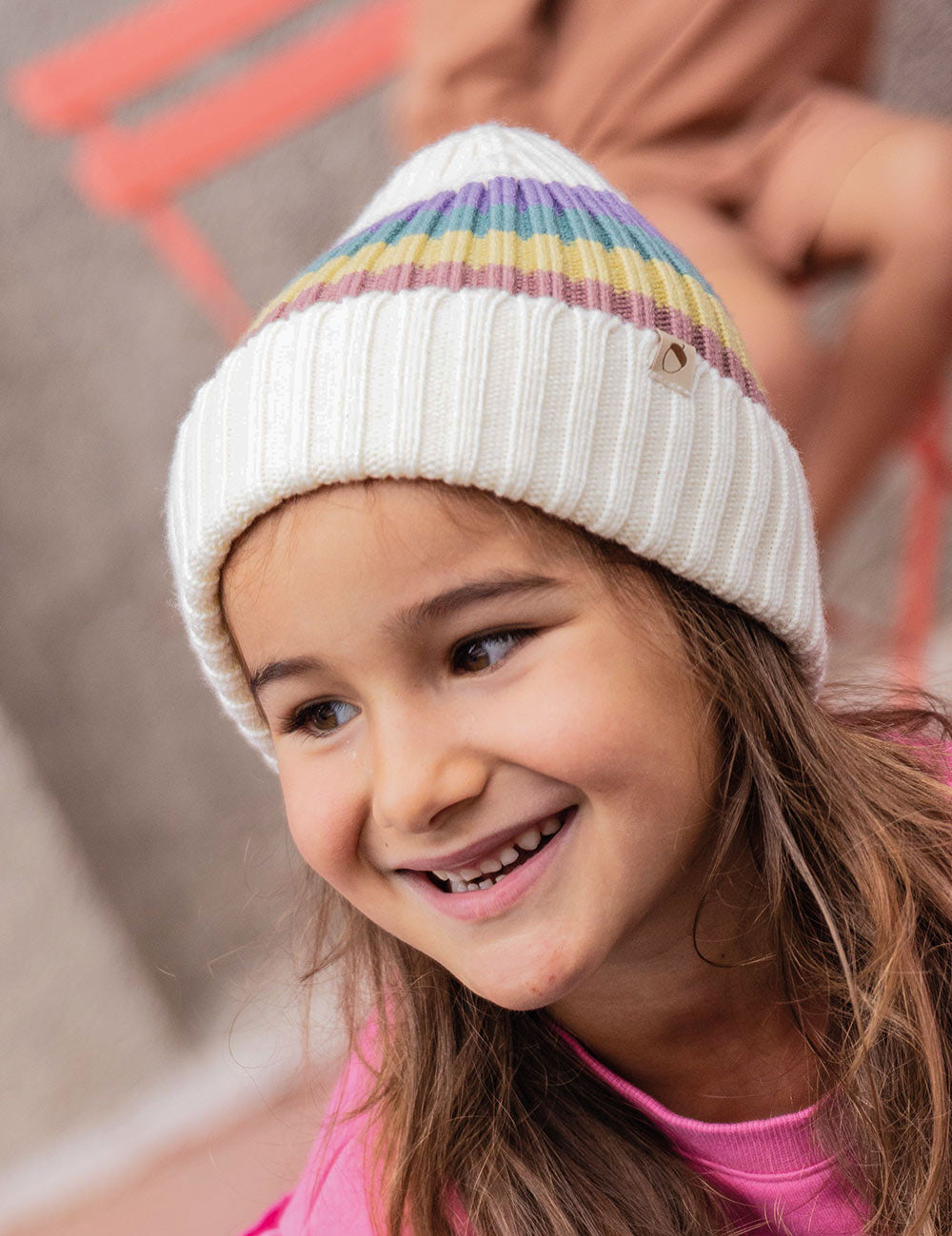 Kinder Beanie Regenbogen