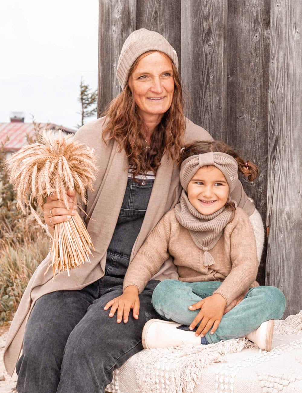 Beanie beige til voksne