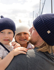 Kinder Beanie dunkelblau