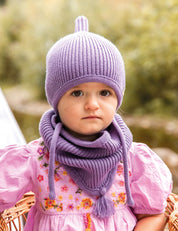 Sciarpa tubolare per bambini LOOPI viola