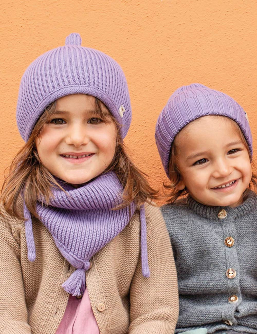 Sciarpa tubolare per bambini LOOPI viola