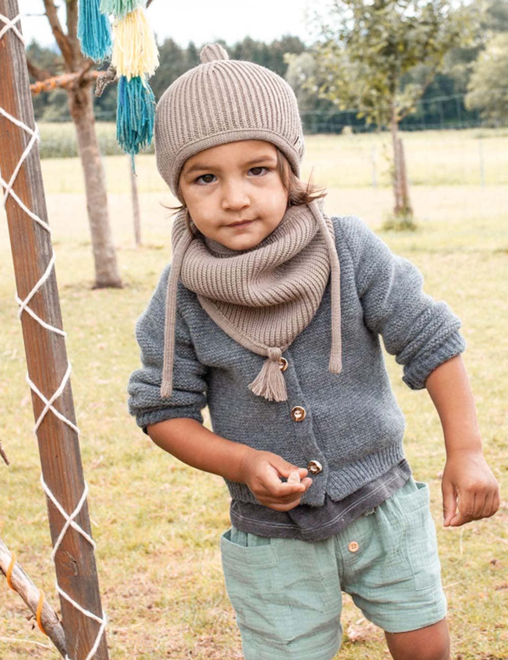 Schlauchschal für Kinder LOOPI beige