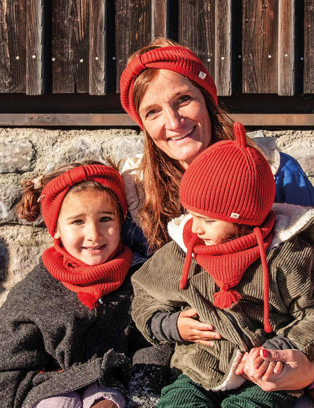 Banda para la cabeza infantil ELLA roja